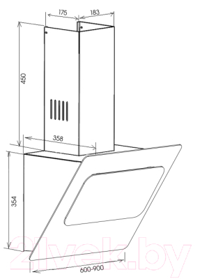 Вытяжка наклонная Schaub Lorenz SLD DL6734