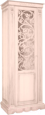 Шкаф с витриной Мебель-КМК 1Д Амелия 0435.11 левый (дуб молочный)