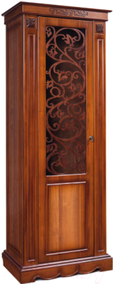 Шкаф с витриной Мебель-КМК 1Д Амелия 0435.11 левый (орех экко)