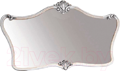 Зеркало Мебель-КМК Багира 0465.8 (белый/серебро)