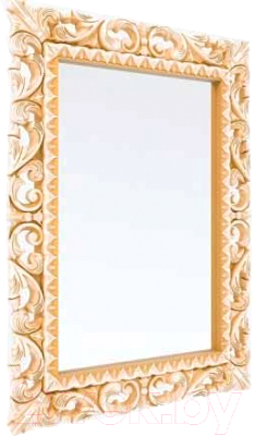 Зеркало Мебель-КМК Багира 1 0465.9 (белый/золото)