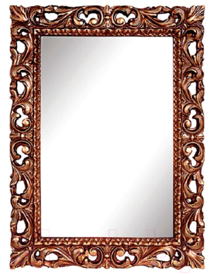 Зеркало Мебель-КМК Багира 1 0465.9 (орех/золото)