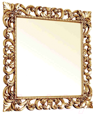 Зеркало Мебель-КМК Искушение 2 0459.8 (белый/золото)