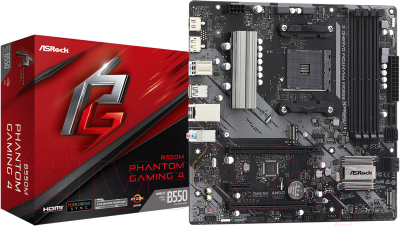 Материнская плата AsRock B550M Phantom Gaming 4