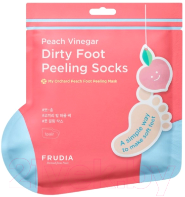 Носки для педикюра Frudia С ароматом персика (40г)