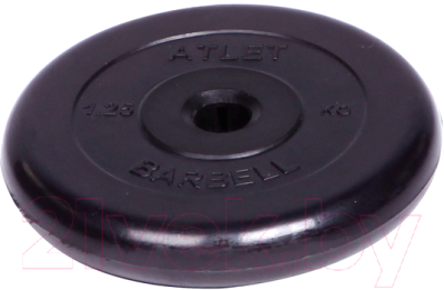 

Диск для штанги MB Barbell, Черный, Atlet d31мм 1.25кг
