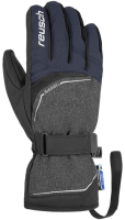 Перчатки лыжные Reusch Primus R-Tex XT / 4801224 7681 (р-р 9.5, Black/Black Melange/Dress Blue) - 