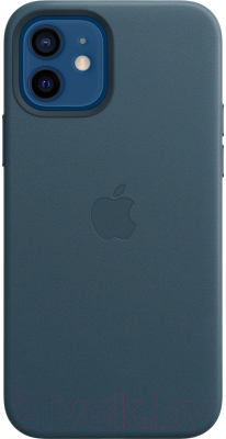 

Чехол-накладка Apple, Leather Case with MagSafe для iPhone 12/12Pro Baltic Blue/ MHKE3