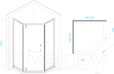 Купить Душевой уголок RGW HO-084 / 350608400-11 в Барановичах