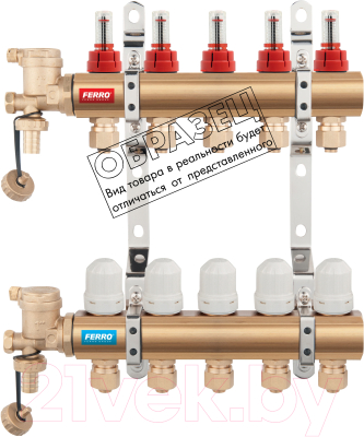

Коллекторная группа отопления Ferro, N-RZP06S