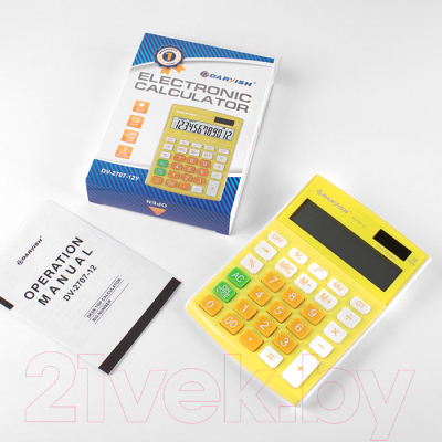 Калькулятор Darvish DV-2707-12Y (желтый)