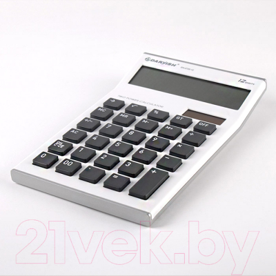 Калькулятор Darvish DV-2725-12W (белый)