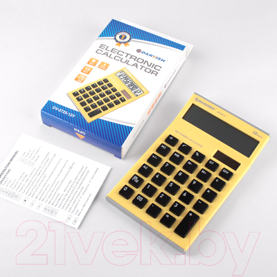 Калькулятор Darvish DV-2725-12Y (желтый)