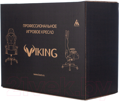 Кресло геймерское Бюрократ Zombie  Viking 5 Aero (искусственная кожа черный/желтый)