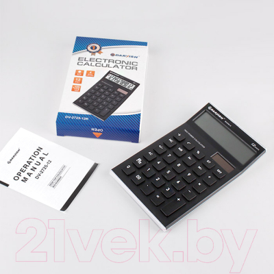 Калькулятор Darvish DV-2725-12K (черный)