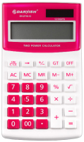 Калькулятор Darvish DV-2716-12R (белый/красный) - 