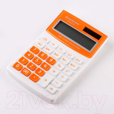 Калькулятор Darvish DV-2716-12Or (белый/оранжевый)