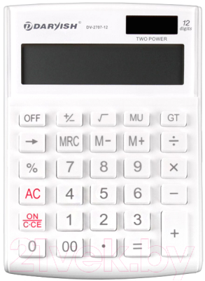 Калькулятор Darvish DV-2707-12W (белый)