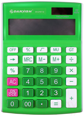 Калькулятор Darvish DV-2707-12N (зеленый)