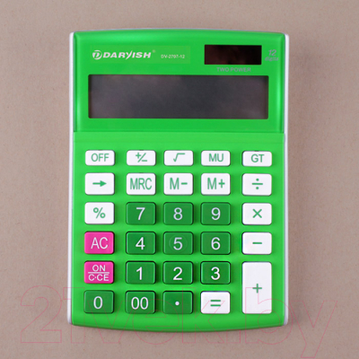 Калькулятор Darvish DV-2707-12N (зеленый)