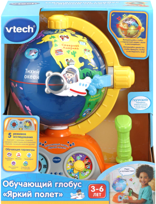 Развивающая игрушка Vtech Обучающий глобус. Яркий полет / 80-197826