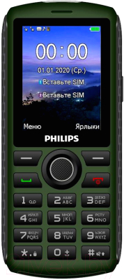 Мобильный телефон Philips Xenium E218 (зеленый)