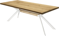 Обеденный стол Buro7 Арно Классика 180x80x76 (дуб натуральный/белый) - 
