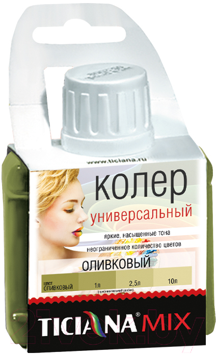 Колеровочная паста Ticiana Mix Универсальная (80мл, оливковый)