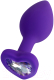 Пробка интимная ToyFa ToDo Diamond Heart 357024 (фиолетовый) - 