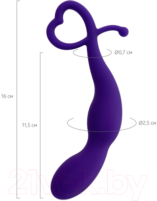 Пробка интимная ToyFa ToDo Wlap 357030 (фиолетовый)
