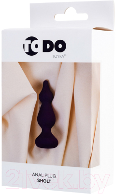Пробка интимная ToyFa ToDo Sholt 357031 (фиолетовый)