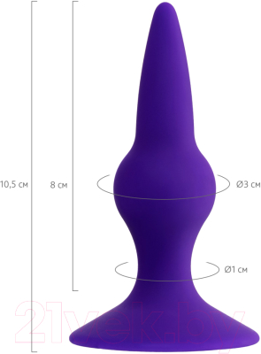Пробка интимная ToyFa ToDo Klapsy 357032 (фиолетовый)