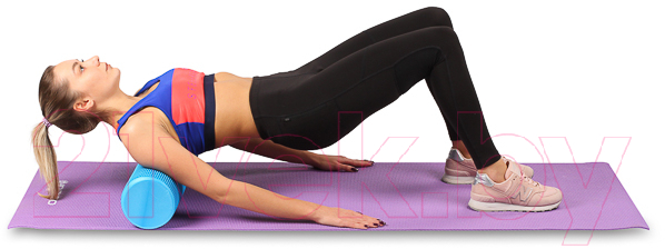 Валик для фитнеса Indigo Sport Foam Roll / IN045 (голубой) — фото 6