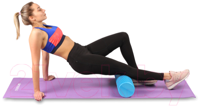 Валик для фитнеса Indigo Sport Foam Roll / IN045 (голубой)