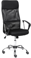 Кресло офисное Tetchair Practic кожзам/ткань (черный) - 