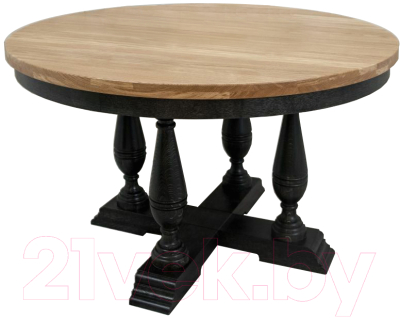 Обеденный стол Buro7 Орбис Классика 140x40x80 (дуб натуральный)