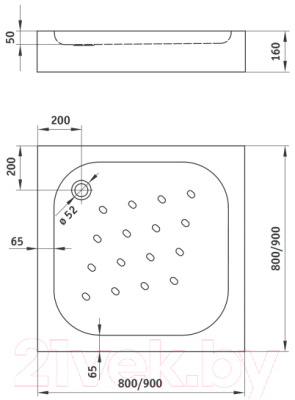 Душевой уголок Deante KTI 044P + KTC 042B