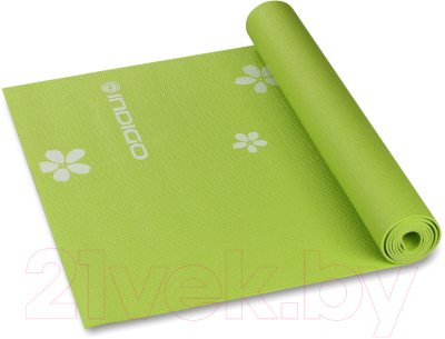 Коврик для йоги и фитнеса Indigo YG03P (зеленый)
