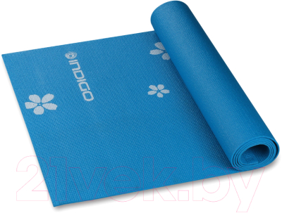 Коврик для йоги и фитнеса Indigo YG03P (синий)