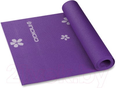Коврик для йоги и фитнеса Indigo YG03P (фиолетовый)