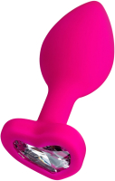 Пробка интимная ToyFa ToDo Diamond Heart 357023 (розовый) - 