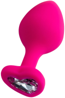 Пробка интимная ToyFa ToDo Diamond Heart 357025 (розовый) - 