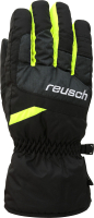 Перчатки лыжные Reusch 2020-21 Bennet R-Tex XT / 6061206 7686 (р-р 5, Black/Black Melange/Yellow) - 