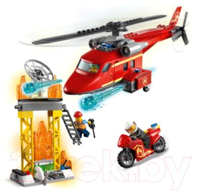 Конструктор Lego City Fire Спасательный пожарный вертолет / 60281