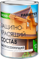 Защитно-декоративный состав Farbitex Profi Wood Быстросохнущий (900мл, орегон) - 