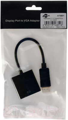 Адаптер ATcom AT6851 DisplayPort(m) - VGA(f) (0.1м)