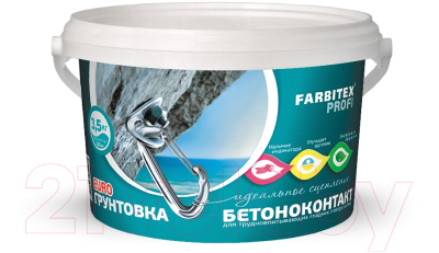 Грунтовка Farbitex Профи Бетонконтакт акриловая (3.5кг)