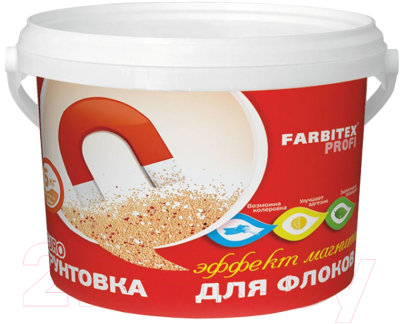 

Грунтовка Farbitex, Профи Под краску с флоками