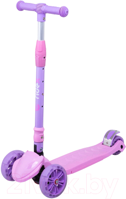 Самокат детский Ridex Bunny 135/90мм (розовый/фиолетовый)