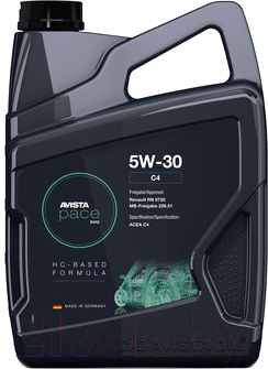 Моторное масло Avista Pace EVO C4 5W-30 / 166914 (5л)